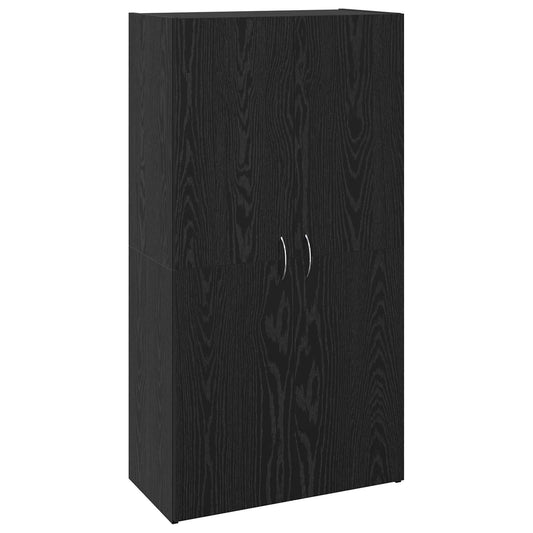 Kancelářská Skříň Černý Dub 60 X 32 X 115 Cm Kompozitní Dřevo