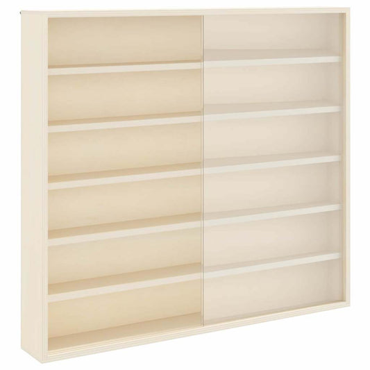 Nástěnný Vitrínový Box Béžová 60 X 8,5 X 54 Cm Překližka