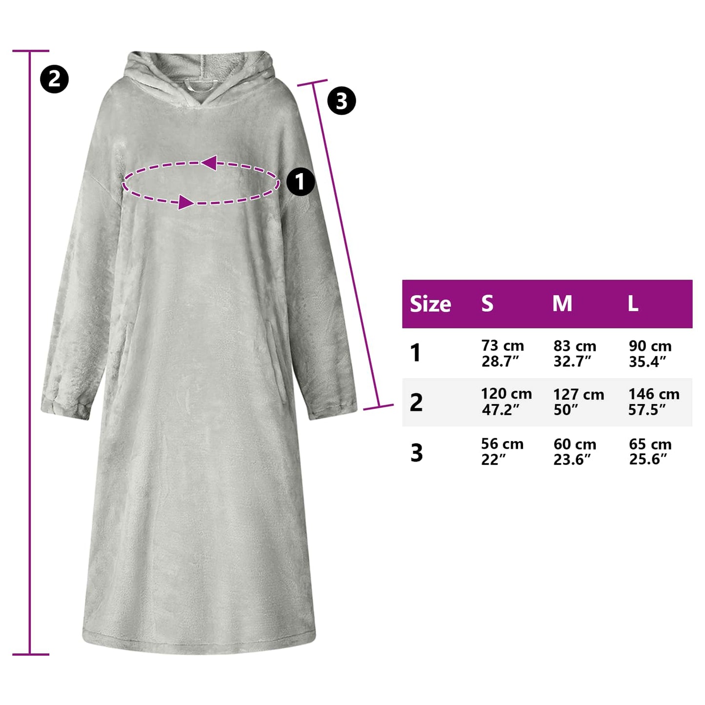 Mikina S Kapucí Šedá L Flanel