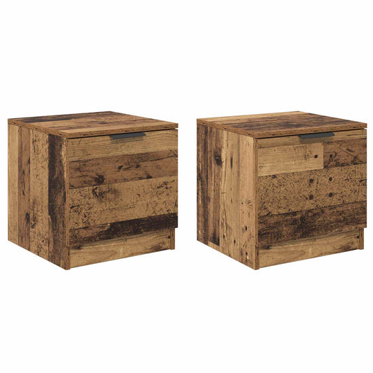 Zásuvka Pod Postel 2 Ks Staré Dřevo 40 X 39 X 40Cm