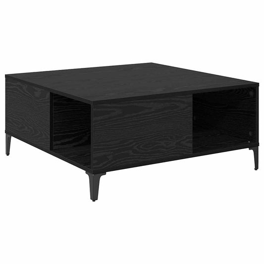 Konferenční Stolek Černý Dub 80 X 80 X 36,5 Cm Kompozitní Dřevo