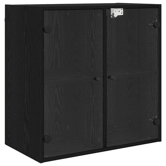 Nástěnná Skříňka 68 X 37 X 68,5 Cm Kompozitní Dřevo Černý Dub