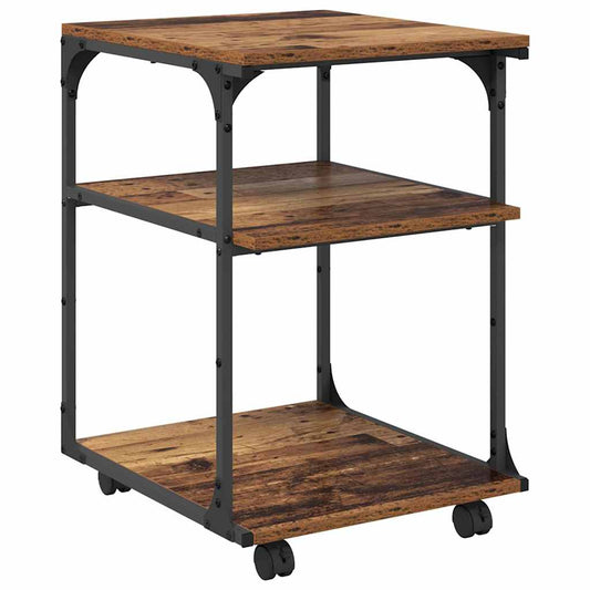 Stojan Na Tiskárnu Staré Dřevo 43 X 48 X 64 Cm Kompozitní Dřevo