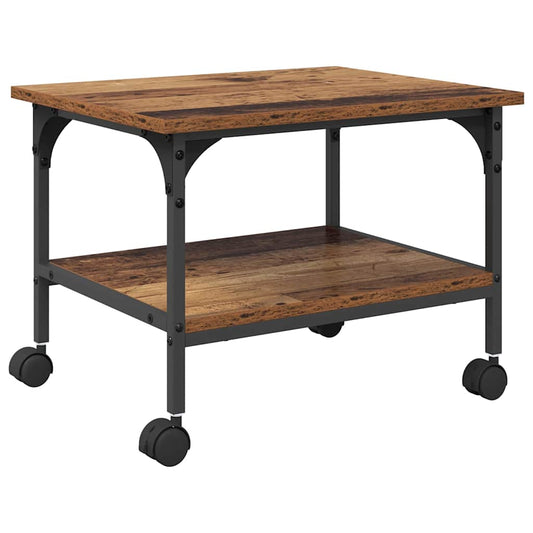 Stojan Na Tiskárnu Staré Dřevo 50 X 40 X 38 Cm Kompozitní Dřevo