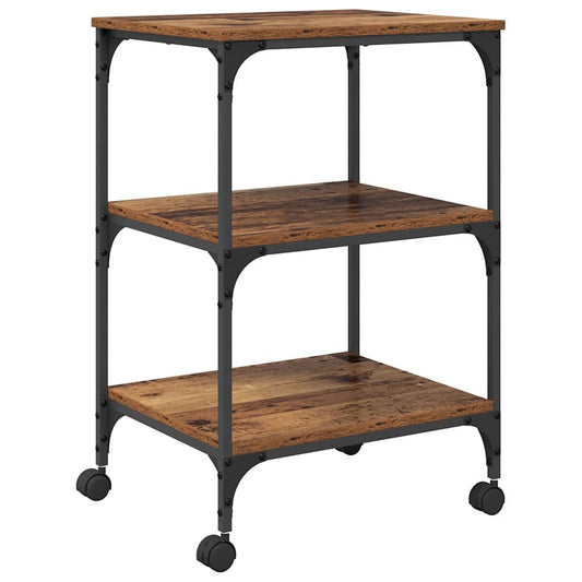 Stojan Na Tiskárnu Staré Dřevo 50 X 41 X 75 Cm Kompozitní Dřevo