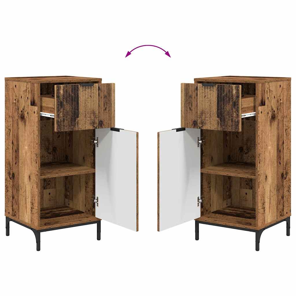 Koupelnová Skříň Staré Dřevo 39,5 X 36 X 88 Cm