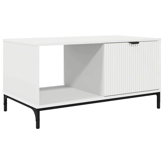 Konferenční Stolek Bílá 90 X 49 X 46 Cm Kompozitní Dřevo