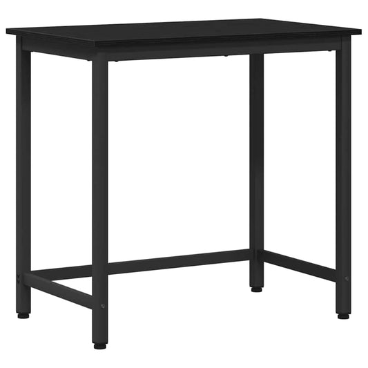 Stůl Černý Dub 100 X 50 X 76,5 Cm Inženýrské Dřevo A Ocel
