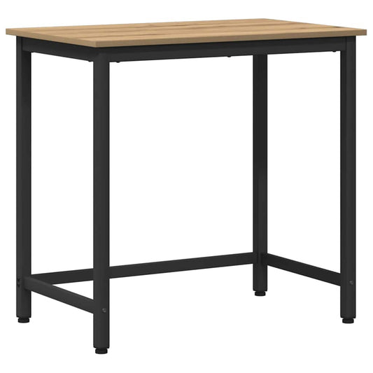 Stůl Artisanový Dub Inženýrské Dřevo A Ocel 100 X 50 X 76,5 Cm
