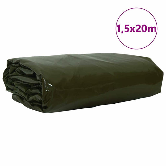 Plachta 650G / M² Olivově Zelená 1,5 X 20 M
