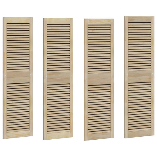 Skříňové Dveře Se Dveřmi 4 Ks Přírodní 140,5 X 2,1 X 39,5 Cm