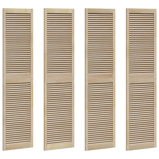 Skříňové Dveře Se Dveřmi 4 Ks Přírodní 201 X 2,1 X 49,5 Cm
