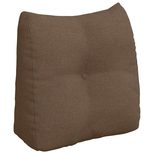 Polštář Na Záda Hnědá 45 X 24 X 50 Cm Textil