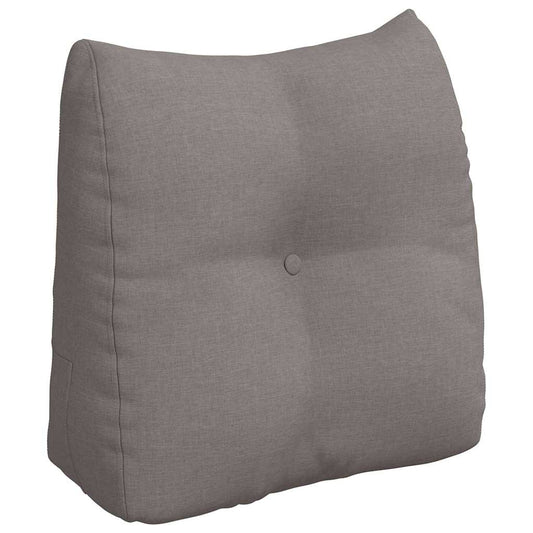 Polštář Na Záda Taupe 45 X 24 X 50 Cm Textil