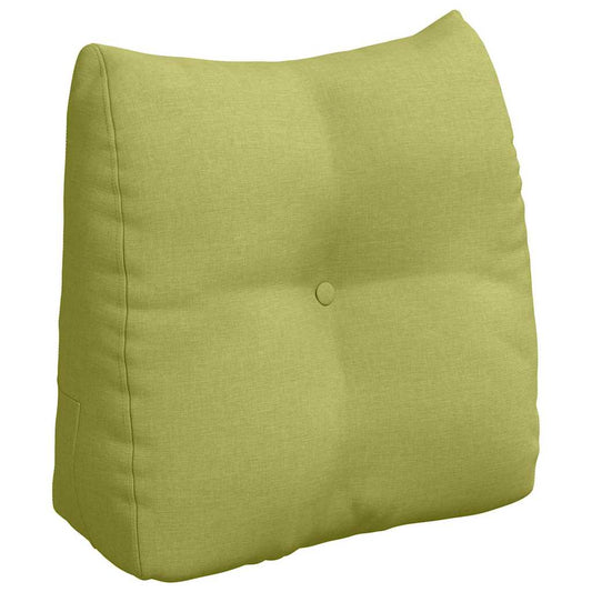 Polštář Na Záda Světlá Zelená 45 X 24 X 50 Cm Textil