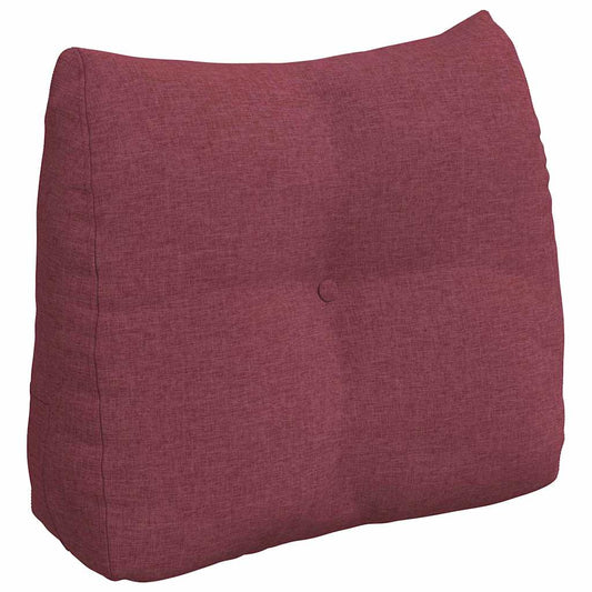 Polštář Na Záda Víno Červené 60 X 24 X 50 Cm Textil