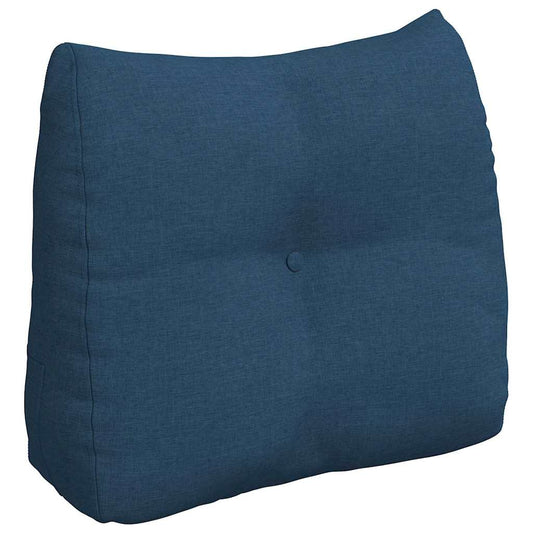 Polštář Na Záda Modrá 60 X 24 X 50 Cm Textil