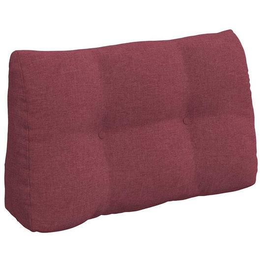 Polštář Na Záda Víno Červené 80 X 24 X 50 Cm Textil