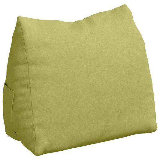 Polštář Na Záda Světlá Zelená 60 X 20 X 50 Cm Textil