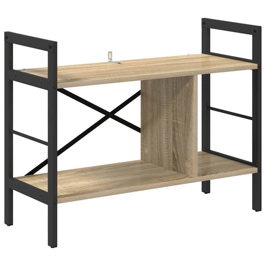 Knihovna 3 Úrovní 75 X 30 X 58,5 Cm Kompozitní Dřevo Sonoma Dub