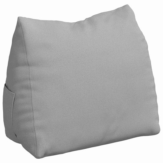 Polštář Na Záda Oblačno Šedá 60 X 20 X 50 Cm Textil