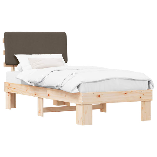 Rám Postele S Čalouněným Čelem S Čelo Taupe 100 X 200 Cm