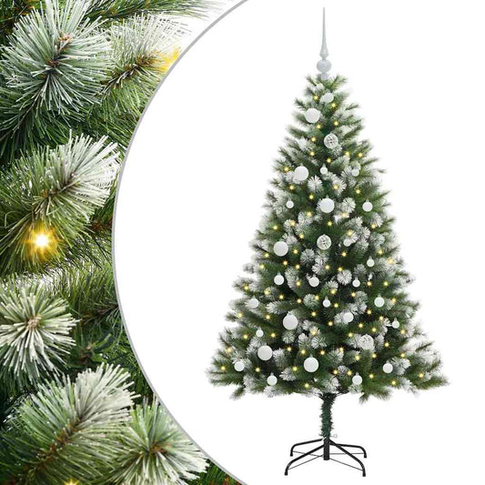 Umělý Sklápěcí Vánoční Stromeček S Flokovaným Sněhem 150 Cm