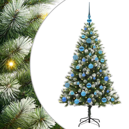 Umělý Sklápěcí Vánoční Stromeček S Flokovaným Sněhem 150 Cm