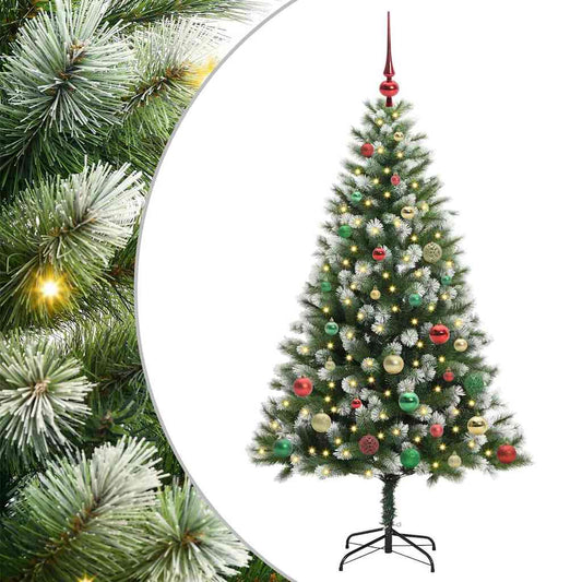 Umělý Sklápěcí Vánoční Stromeček S Flokovaným Sněhem 150 Cm