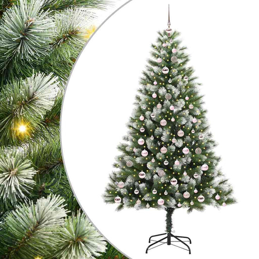 Umělý Sklápěcí Vánoční Stromeček S Flokovaným Sněhem 210 Cm