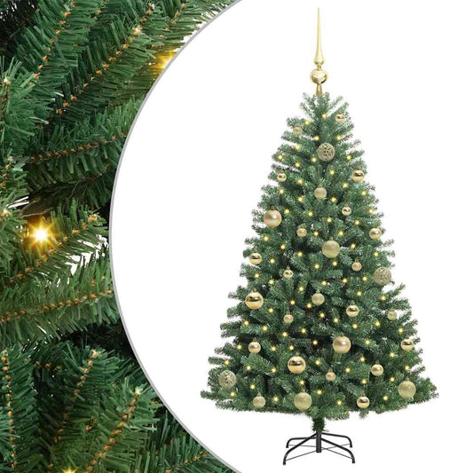 Umělý Skládací Vánoční Strom S Stojanem Zelená 120 Cm Pvc A Kov