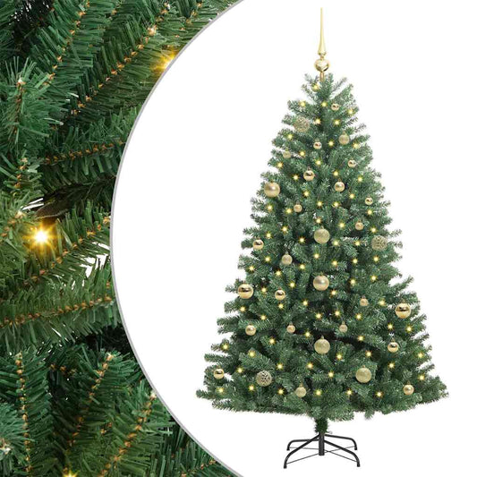 Umělý Skládací Vánoční Strom S Stojanem Zelená 150 Cm Pvc A Kov