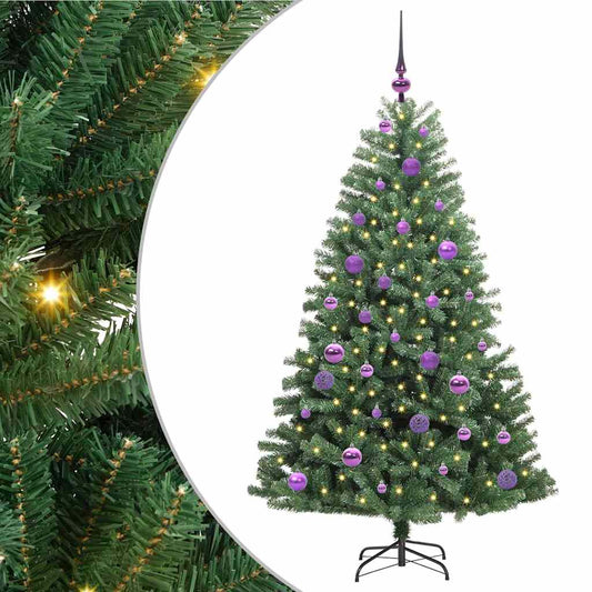 Umělý Skládací Vánoční Strom S Stojanem Zelená 150 Cm Pvc A Kov