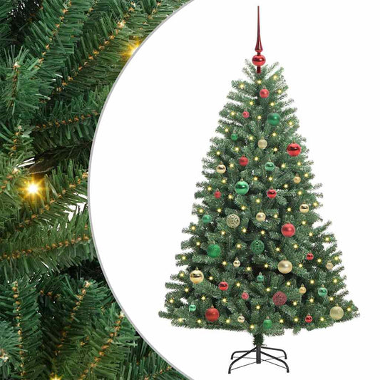 Umělý Skládací Vánoční Strom S Stojanem Zelená 150 Cm Pvc A Kov