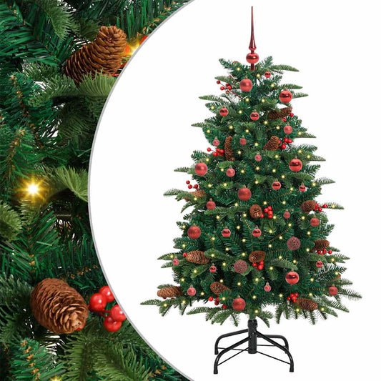 Umělý Vánoční Stromeček Zelená 150 Cm Pvc, Kov A Plast