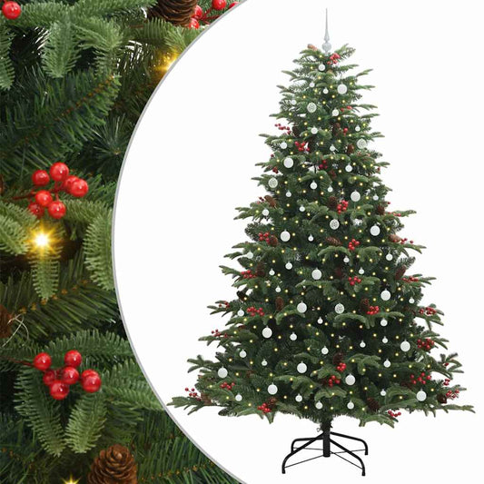 Umělý Vánoční Stromeček Zelená 240 Cm Pvc, Kov A Plast