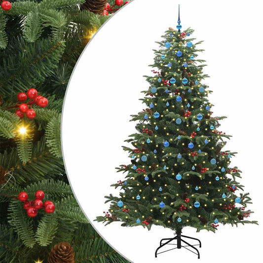 Umělý Vánoční Stromeček Zelená 240 Cm Pvc, Kov A Plast