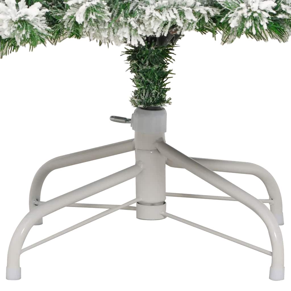 Umělý Skládací Vánoční Strom Zelená A Bílá 180 Cm