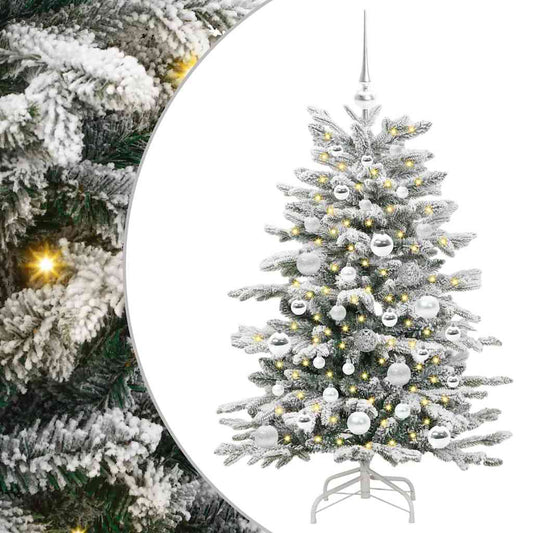 Umělý Skládací Vánoční Strom Bílá 120 Cm Pe A Pvc