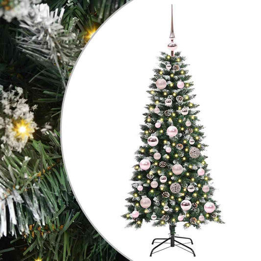 Umělý Vánoční Stromeček Zelená 120 Cm Pvc, Plast A Ocel