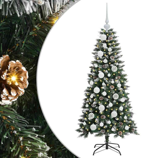 Umělý Vánoční Stromeček Zelená 120 Cm Pvc, Plast A Ocel