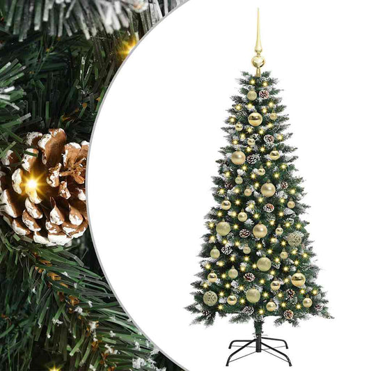 Umělý Vánoční Stromeček Zelená 120 Cm Pvc, Plast A Ocel