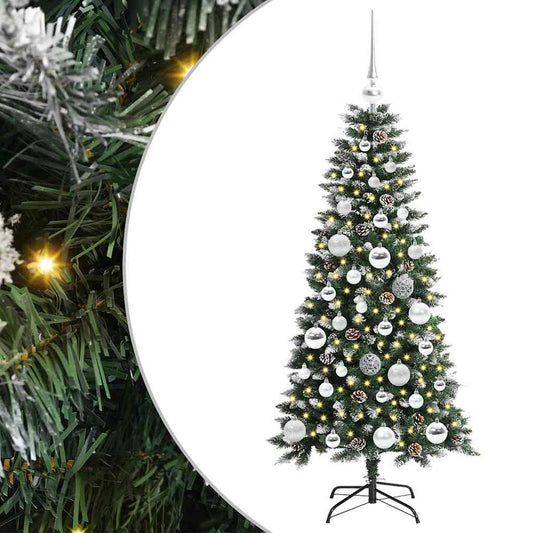 Umělý Vánoční Stromeček Zelená 120 Cm Pvc, Plast A Ocel