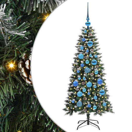 Umělý Vánoční Stromeček Zelená 120 Cm Pvc, Plast A Ocel