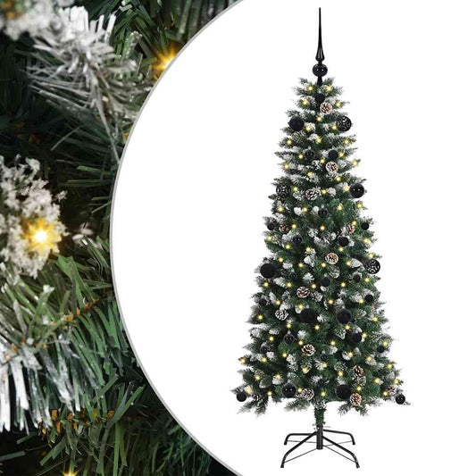 Umělý Vánoční Stromeček Zelená 150 Cm Pvc, Plast A Ocel