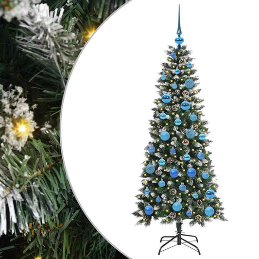Umělý Vánoční Stromeček Zelená 150 Cm Pvc, Plast A Ocel