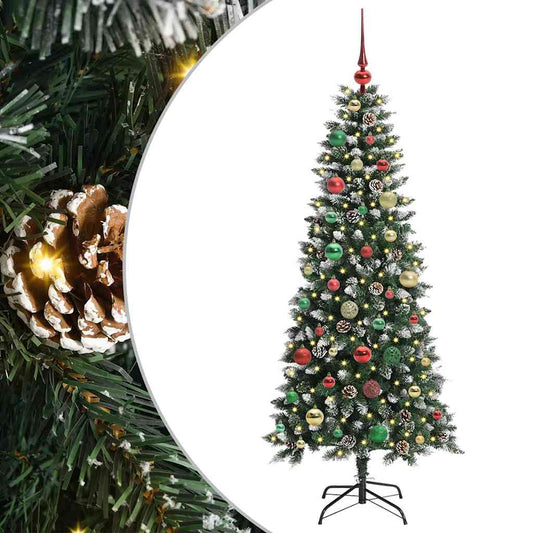 Umělý Vánoční Stromeček Zelená 150 Cm Pvc, Plast A Ocel