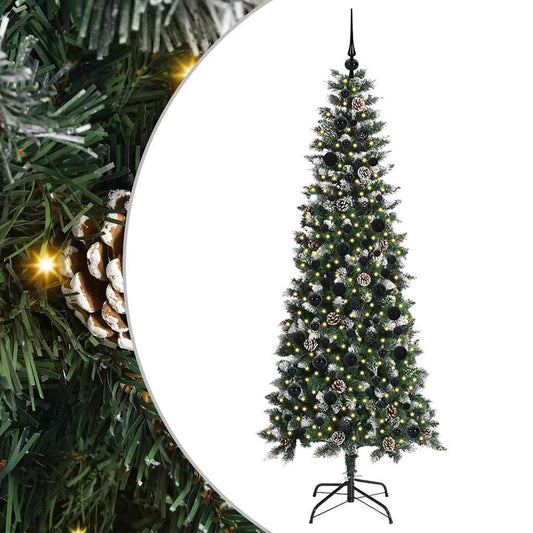 Umělý Vánoční Stromeček Zelená 210 Cm Pvc, Plast A Ocel