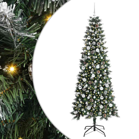 Umělý Vánoční Stromeček Zelená 210 Cm Pvc, Plast A Ocel