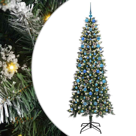 Umělý Vánoční Stromeček Zelená 210 Cm Pvc, Plast A Ocel